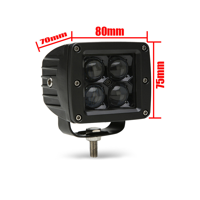 LED radna svjetiljka za terenska vozila, 20 W, 2000 lm, 12–24 V, vijek trajanja 300000 h, leća 7D