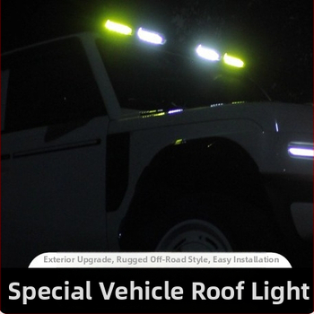 Strešný reflektorový rám svetla — Kompatibilný s Prado LC250, Haval H9, Raptor, Jietu Traveler, Shanhai T2; Značka: Danyang Deliang