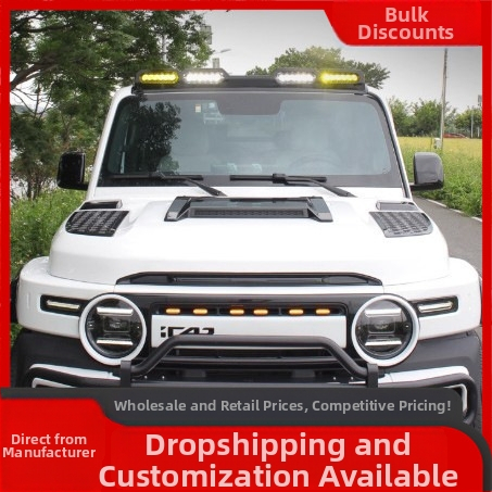 Strešný reflektorový rám svetla — Kompatibilný s Prado LC250, Haval H9, Raptor, Jietu Traveler, Shanhai T2; Značka: Danyang Deliang