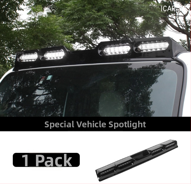 Strešný reflektorový rám svetla — Kompatibilný s Prado LC250, Haval H9, Raptor, Jietu Traveler, Shanhai T2; Značka: Danyang Deliang