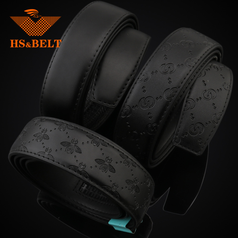 Muški remen od PU kože s reljefnim uzorkom, automatska kopča, širina 2–4 cm, korejski stil.