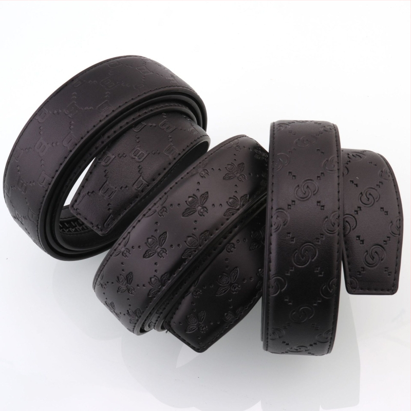 Muški remen od PU kože s reljefnim uzorkom, automatska kopča, širina 2–4 cm, korejski stil.