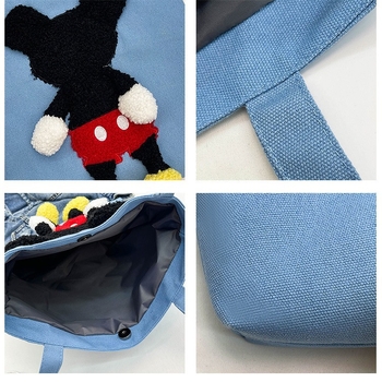 Чанта за домашни любимци от канвас, кръстосана през рамо, Youlan, капацитет над 20 л, карикатурен принт, мека