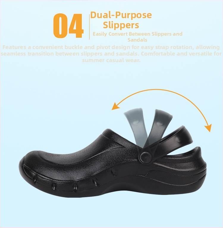 Pantofi de ploaie pentru bucătărie, unisex, anti-derapare, impermeabili și rezistenți la ulei, EVA partea superioară, talpă din cauciuc