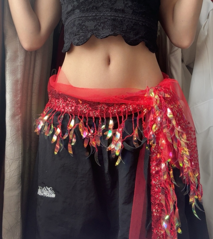 Ζώνη μέσης με αλυσίδα και κρόσια από μεταξωτά λουλούδια, Unisex, Άνοιξη 2025, Μοντέλο F99S97M5J8MST6