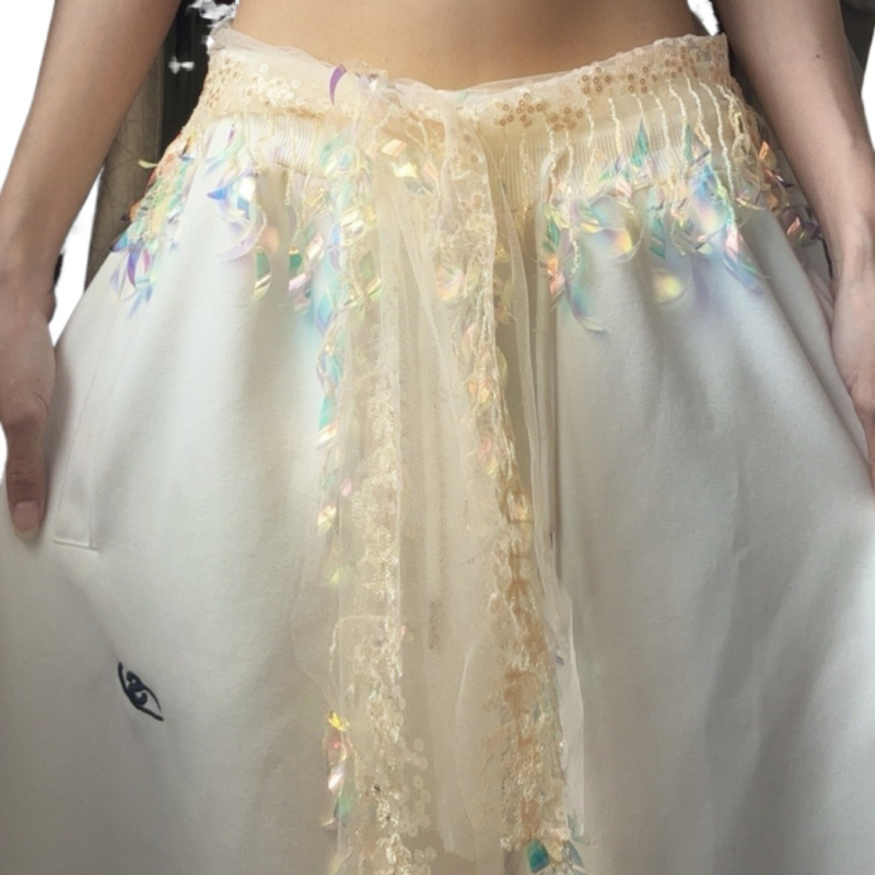 Ζώνη μέσης με αλυσίδα και κρόσια από μεταξωτά λουλούδια, Unisex, Άνοιξη 2025, Μοντέλο F99S97M5J8MST6