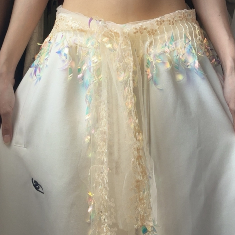 Ζώνη μέσης με αλυσίδα και κρόσια από μεταξωτά λουλούδια, Unisex, Άνοιξη 2025, Μοντέλο F99S97M5J8MST6