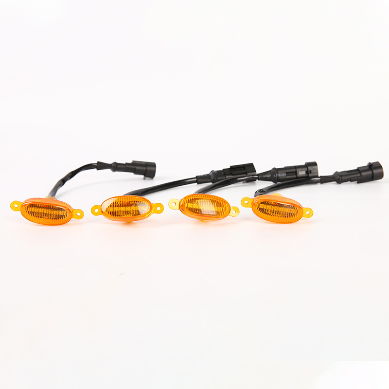 Univerzalno svjetlo za maglu za rešetku automobila — 4 LED, 12V, 4.8W, PS kućište, prilagodljivo
