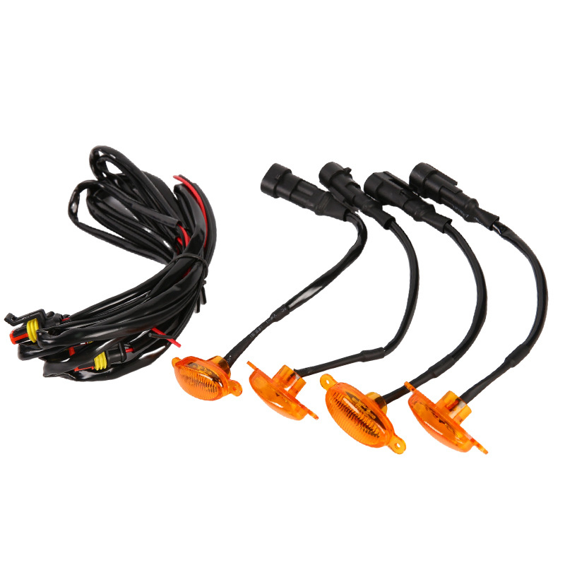 Univerzalno svjetlo za maglu za rešetku automobila — 4 LED, 12V, 4.8W, PS kućište, prilagodljivo