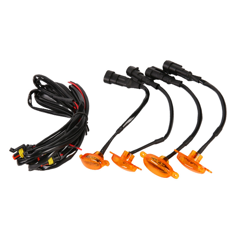 Univerzalno svjetlo za maglu za rešetku automobila — 4 LED, 12V, 4.8W, PS kućište, prilagodljivo