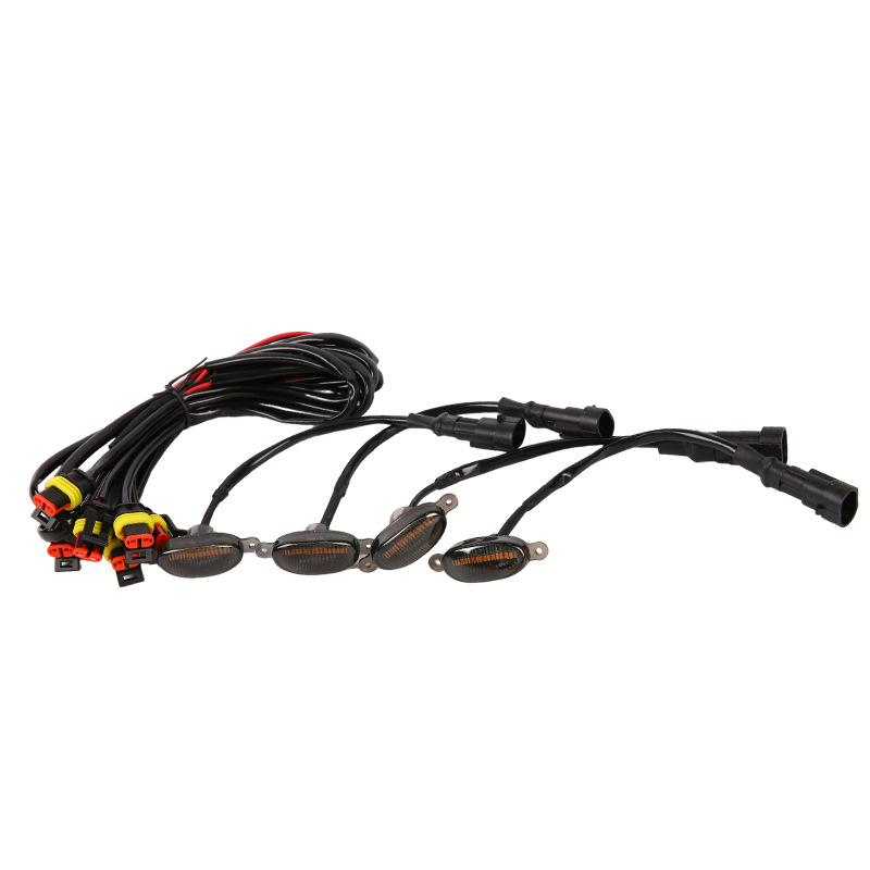 Univerzalno svjetlo za maglu za rešetku automobila — 4 LED, 12V, 4.8W, PS kućište, prilagodljivo