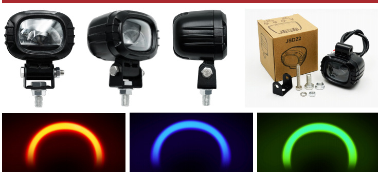 LED svjetlo za upozorenje viličara, aluminij+PC kućište, 12-80V, model JSD22, opća namjena