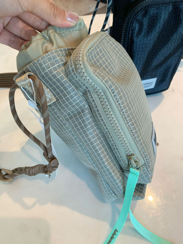 Bucket crossbody torba uličnog stila, zatvaranje šnuralom, poliester, unutarnji ID džep