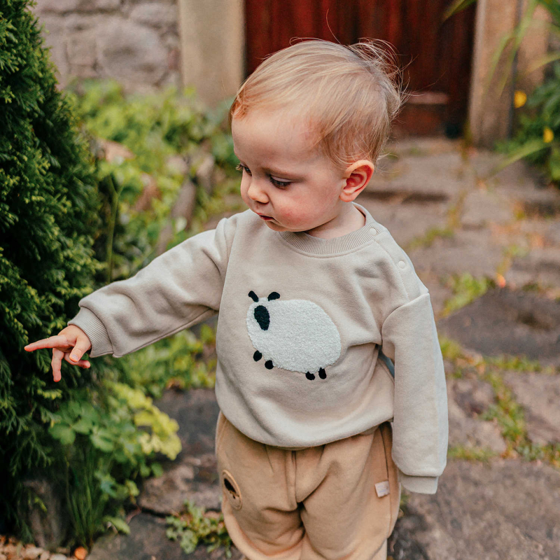 Dječja fleece mikina, unisex, duge rukave, nordijski jesenski stil, pamuk 86,7%, za uzrast 1–3 godine, Jesen 2025