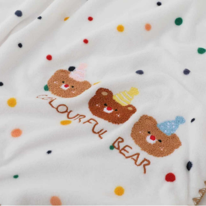 Dječja deka Bean Bean Fleece, Jiarou, za uzrast 3–6 godina, četiri godišnja doba