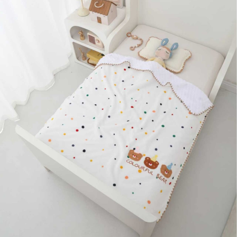 Dječja deka Bean Bean Fleece, Jiarou, za uzrast 3–6 godina, četiri godišnja doba