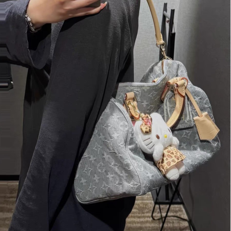 Denim torba za ramena sa zipom, street fashion stil, vodoravni kvadratni oblik, unutarnja pretinica za telefon