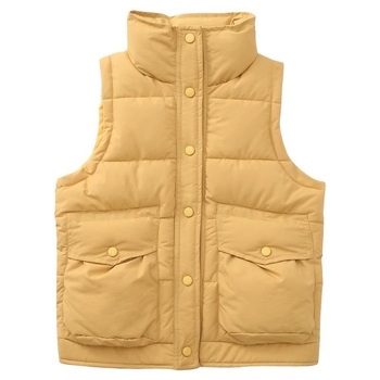 Dječja vest s poliesterskim punjenjem, glavna tkanina 50% pamuk, zatvarač, korejski stil, za djecu iznad 8 godina