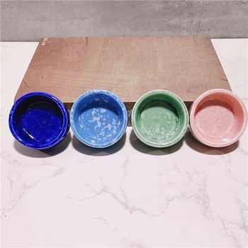 Kérámiás kisállat etető tál (Anti-Tilt, Anti-Splash; Xin Boheng; származás: Dehua; 360 darab; akváriumhoz)