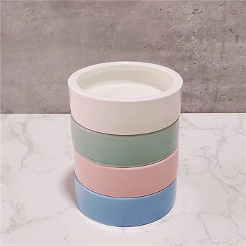 Kérámiás kisállat etető tál (Anti-Tilt, Anti-Splash; Xin Boheng; származás: Dehua; 360 darab; akváriumhoz)