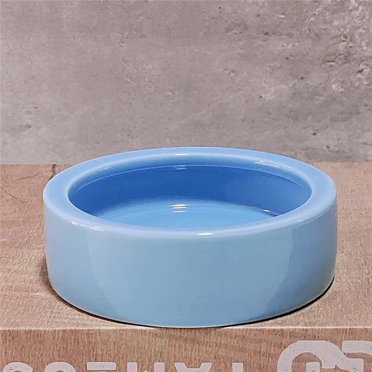 Kérámiás kisállat etető tál (Anti-Tilt, Anti-Splash; Xin Boheng; származás: Dehua; 360 darab; akváriumhoz)