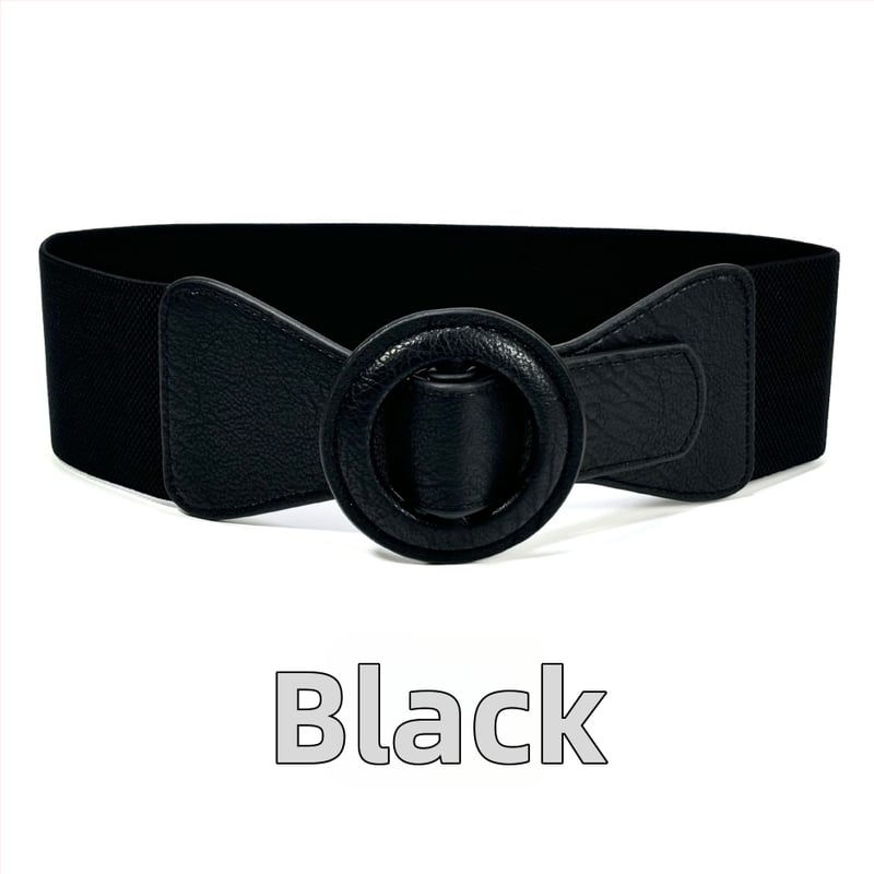 PU кожен колан за талия за рокли и палта, широк стил, distressed ефект, закопчаване с японски бутон, марка 001