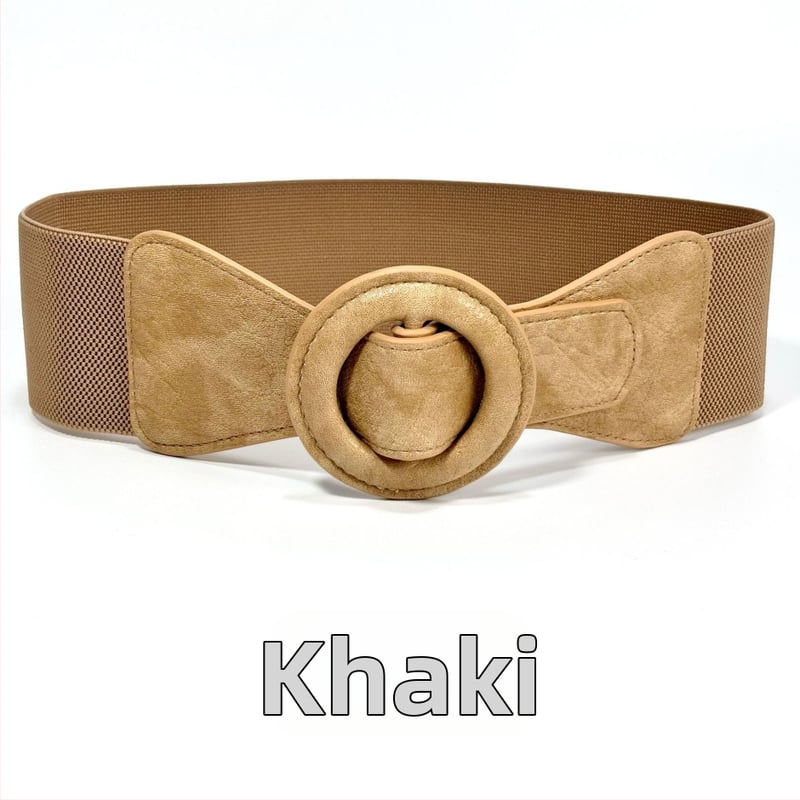 PU кожен колан за талия за рокли и палта, широк стил, distressed ефект, закопчаване с японски бутон, марка 001