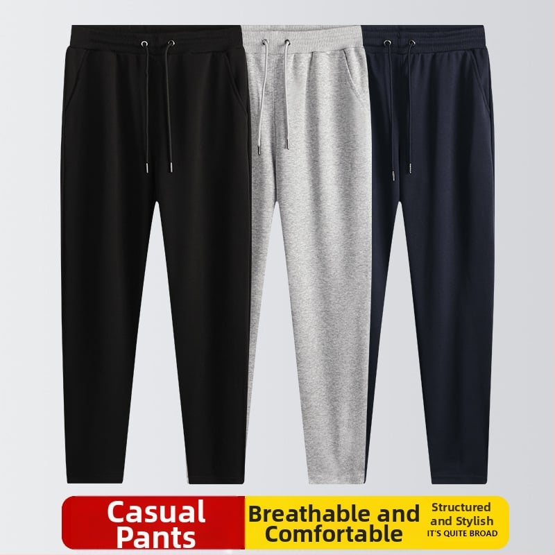 Muške sportske hlače ravnog kroja, visok struk, mikroelastičnost, 58,7% pamuk, 320 g tkanine