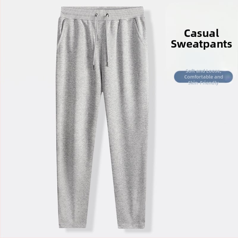 Muške sportske hlače ravnog kroja, visok struk, mikroelastičnost, 58,7% pamuk, 320 g tkanine