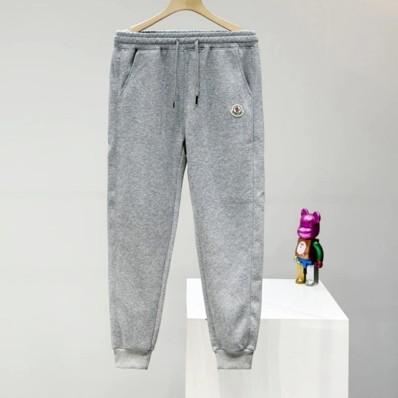 Izšivane sportske hlače jogger, unisex, ravni kroj, duljina 9/10, Velveteen tkanina s Cupro vlaknima
