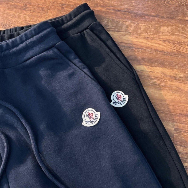 Izšivane sportske hlače jogger, unisex, ravni kroj, duljina 9/10, Velveteen tkanina s Cupro vlaknima