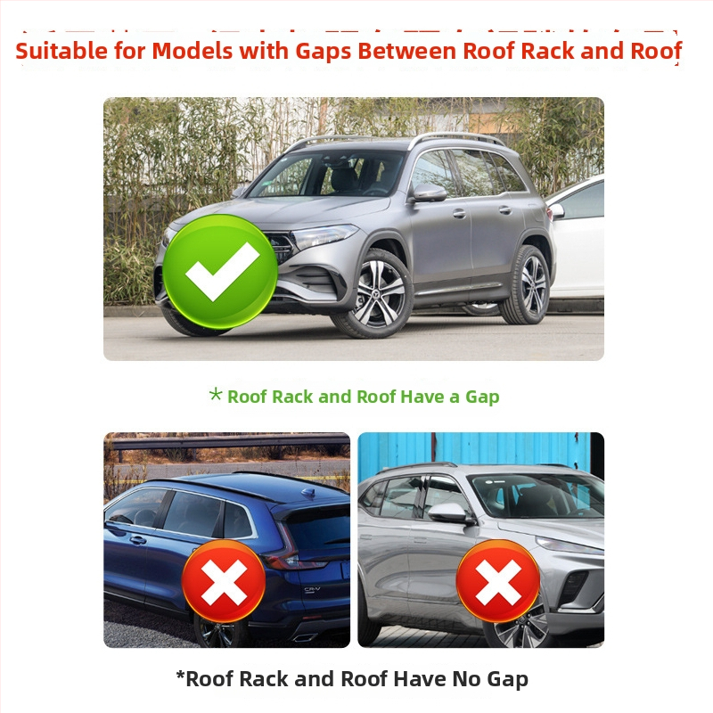 Klip na upevnenie batožinového nosiča na streche so svetelným držiakom pre SUV – snap-on inštalácia, 5W, prispôsobiteľné spracovanie