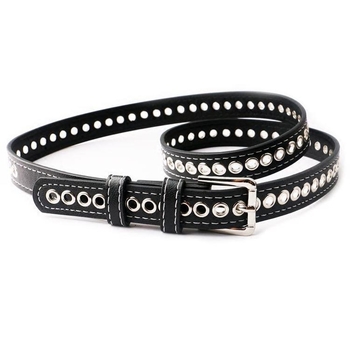 PU кожа женски колан с катарама от сплав – прорезен дизайн, ширина 2–4 см, сладък колеж стил