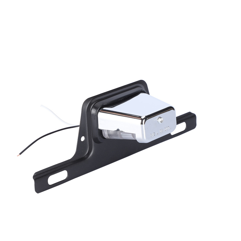 2 LED svjetla za pločicu registarske kamiona s dugim nosačem, elektroplatirani završetak, 10-30V, HL-P-008-2