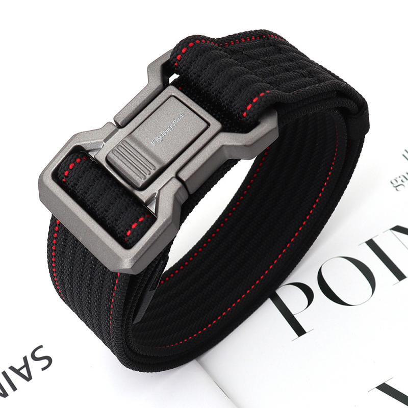 Najlonski taktički kaiš s kopčom od legure, kopča na snap, širina 2–4 cm, obrada elektropoliranjem i laserskim graviranjem