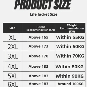 Záchranná vesta pre dospelých, značka Shabbat, materiál EPE, licencovaná súkromná značka