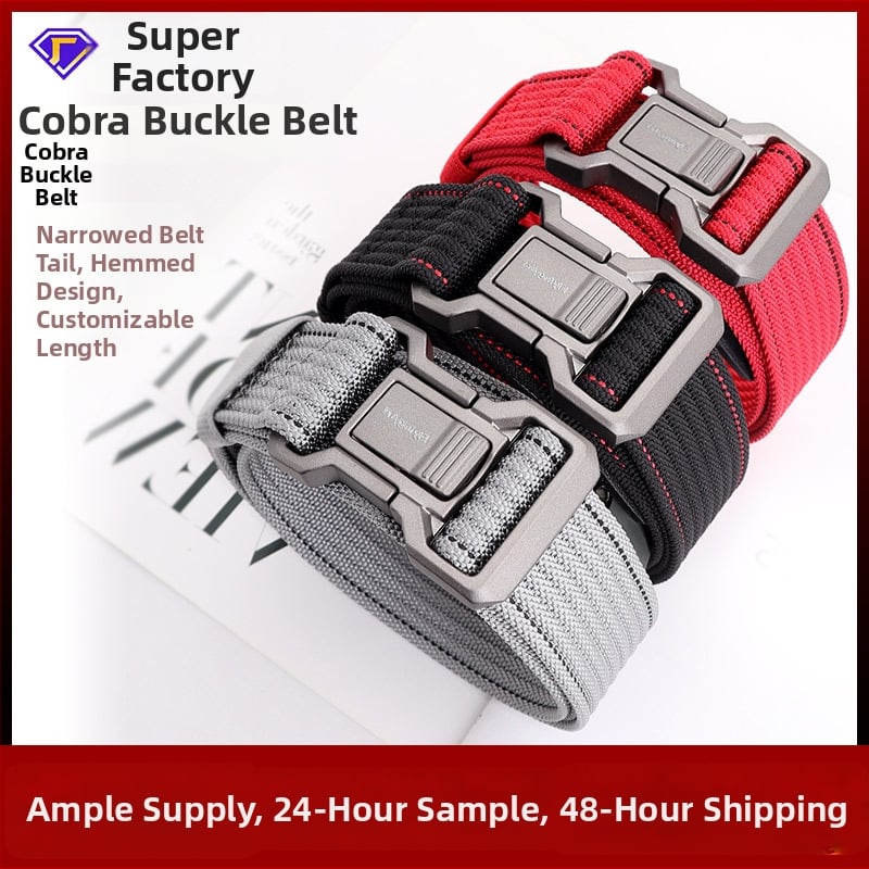 Najlonski taktički pojas s kopčom od legure, kopča Snap, širina 2–4 cm