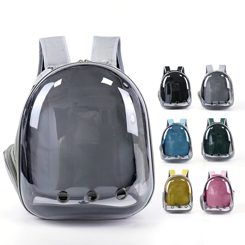 Котешка раница за пренасяне на домашни любимци, твърд корпус, поликарбонат, капацитет малък/среден