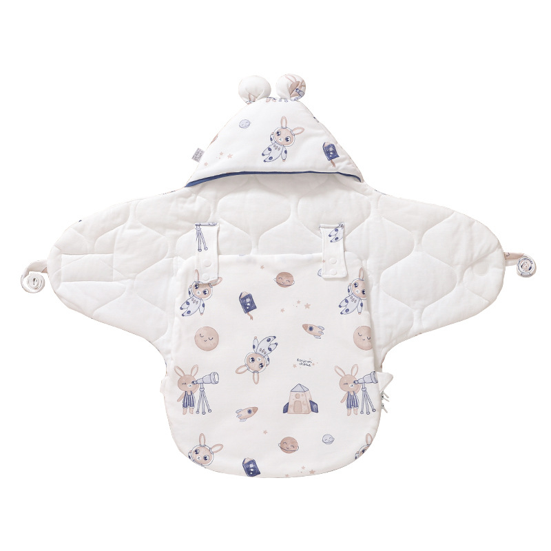 Butterfly swaddle deka za novorođenčad – 100% pamuk, 500–800 g, jesen/zima, lagani luksuz stil, mogućnost prilagođavanja
