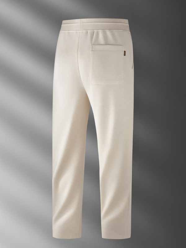 Muške sportske hlače ravnog kroja od smjese vune i tencela, jesensko izdanje 2025, srednji pojas, svakodnevni stil