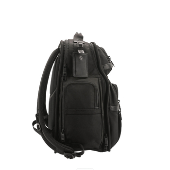 Muški poslovni ruksak za prijenosno računalo, od prave kože, kapacitet 36–55 L, geometrijski uzorak, ergonomski stražnji panel, stil poslovne elite