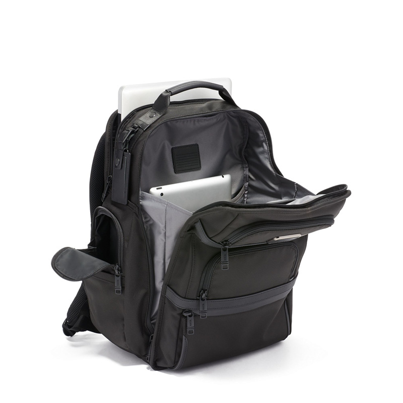 Muški poslovni ruksak za prijenosno računalo, od prave kože, kapacitet 36–55 L, geometrijski uzorak, ergonomski stražnji panel, stil poslovne elite