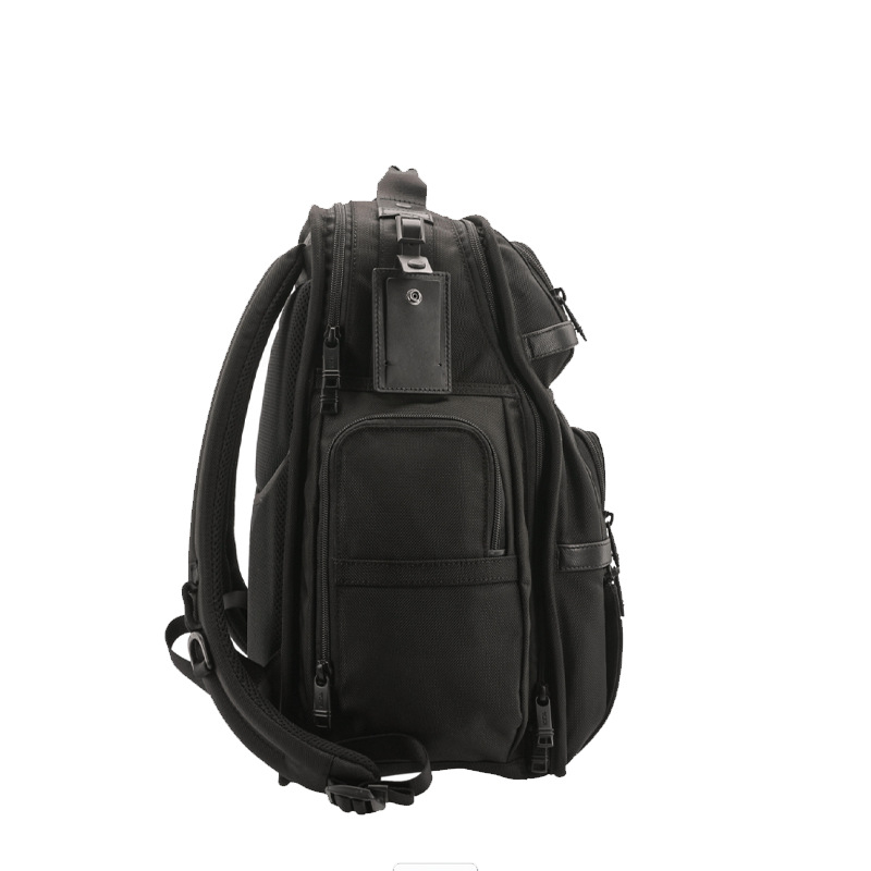 Muški poslovni ruksak za prijenosno računalo, od prave kože, kapacitet 36–55 L, geometrijski uzorak, ergonomski stražnji panel, stil poslovne elite