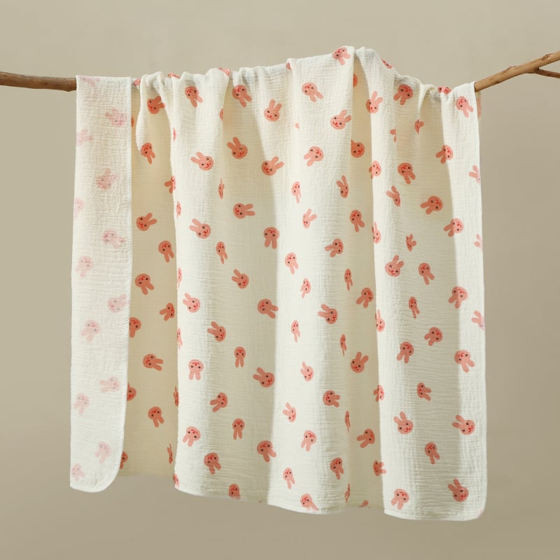 Baba nyári pléd - selyemszál töltet, 100% pamut anyag, újszülöttnek