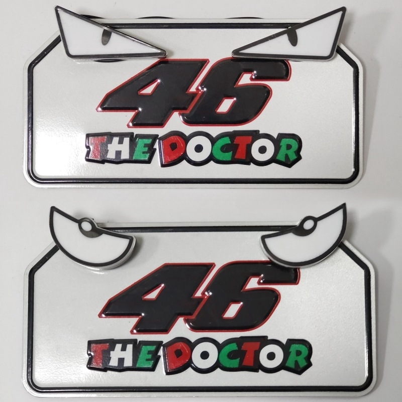 LED φως βιδών πινακίδας μοτοσικλέτας — τρίγωνο διαβολικών ματιών, καθολικό διακοσμητικό αξεσουάρ, 12 V, 0,15 A, πλαστικό, αριθμός εξαρτήματος 143