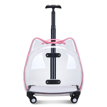 Чанта за домашни любимци с котешки уши, Oxford материал, карикатурен принт, капацитет 20, твърдост средна до мека