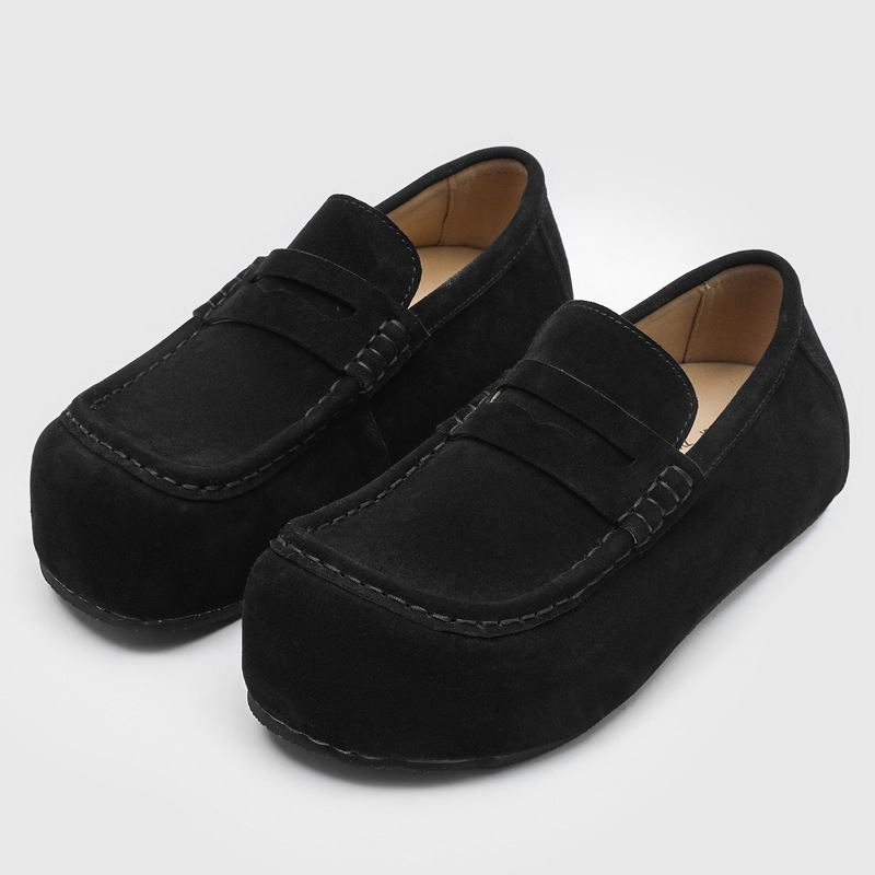 Мъжки slip-on обувки от велур, гумирана подметка, Casual стил