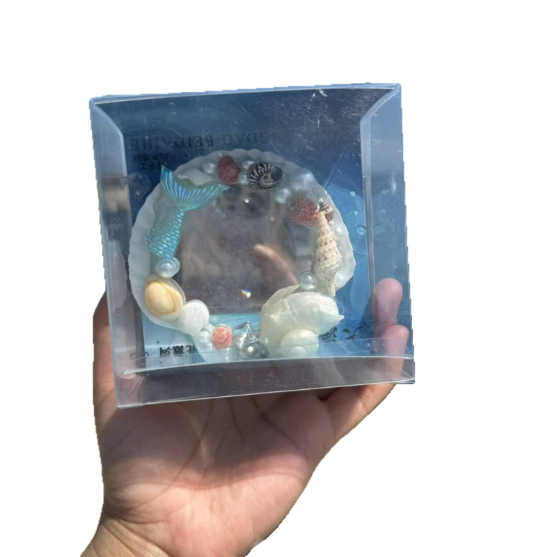 Καλλυντικό καθρέφτης με πλαίσιο από φυσικό κοχύλι, Νέο κινεζικό στυλ, φυσική κατασκευή, ιδανικό δώρο επιχειρήσεων ή προώθησης