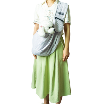 Раница за домашни любимци — портативна за разходки, голям капацитет; материал: ветровка; капацитет: 7,5 кг; структура: средна до мека