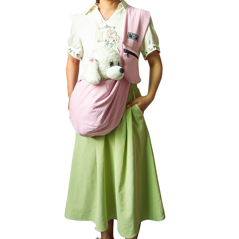 Раница за домашни любимци — портативна за разходки, голям капацитет; материал: ветровка; капацитет: 7,5 кг; структура: средна до мека